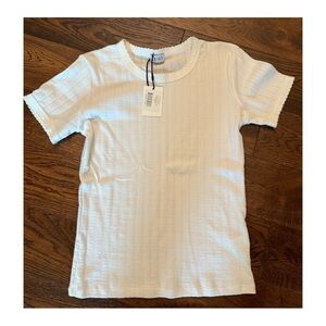 Leset Pointelle Slim Fit Tee